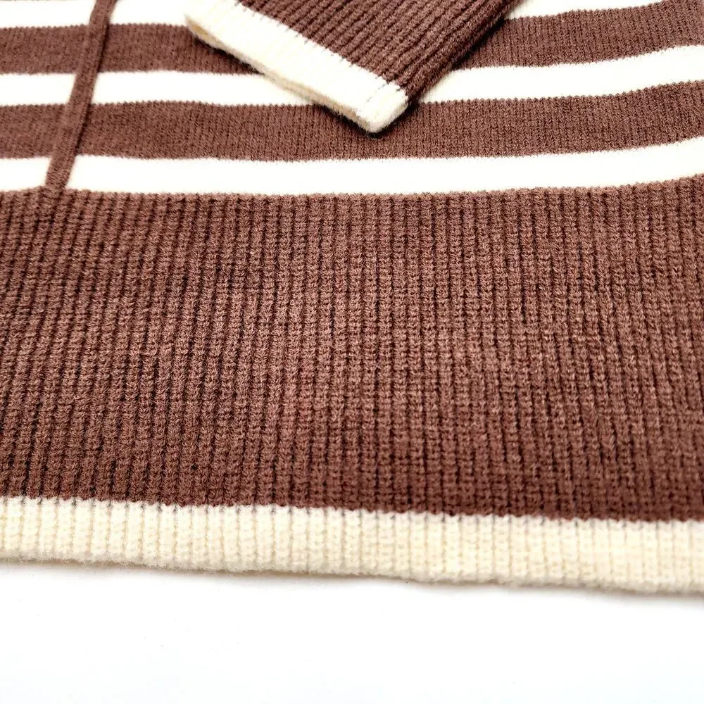 NWT Line & Dot Stripe Turtleneck Pullover Size XS - Picture 16 of 16